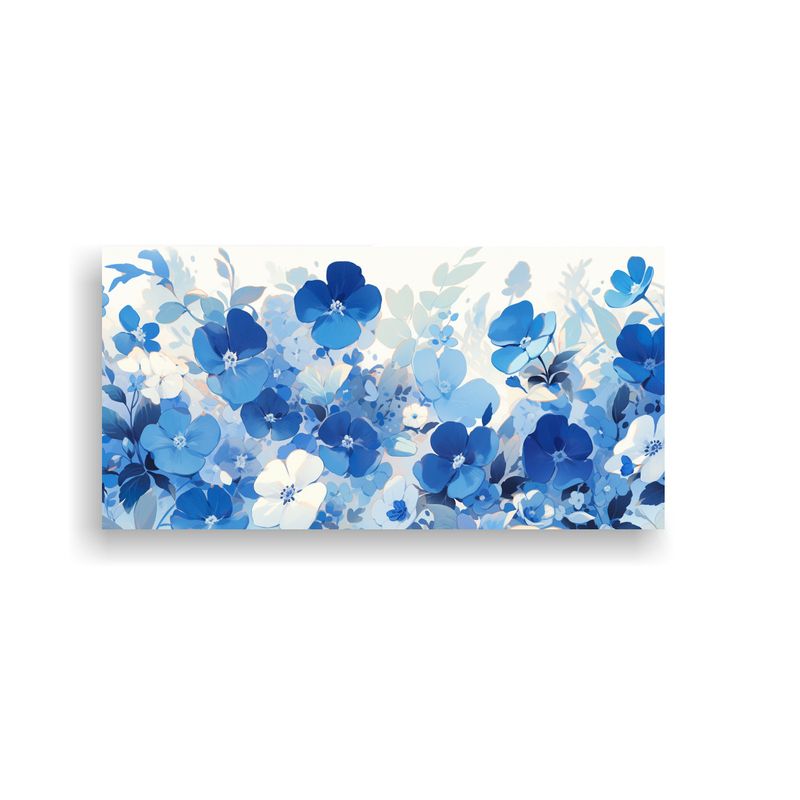 GENERICO - Arte De Pared Conceptual Floral En Tonos Blancos 80x40 Cm
