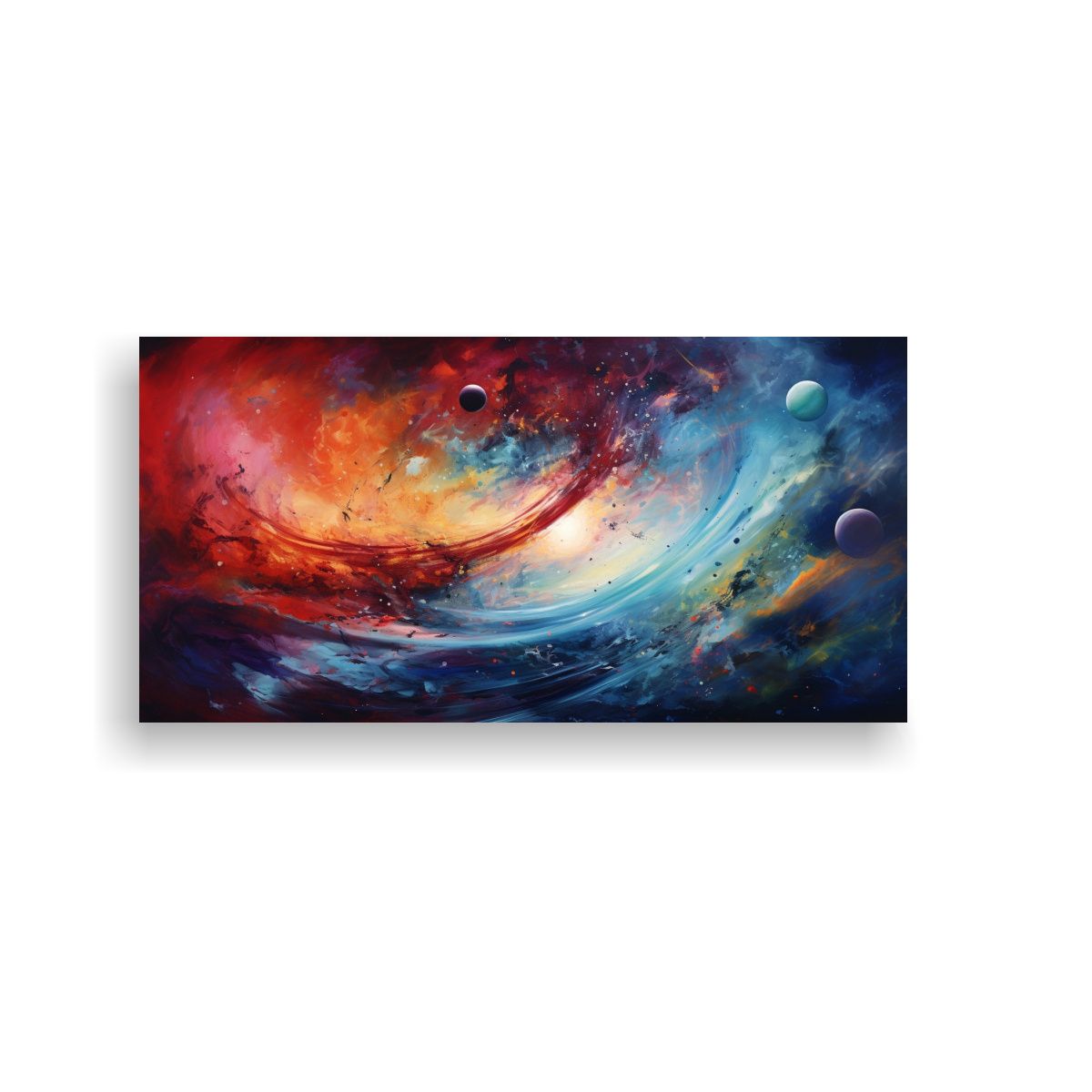GENERICO - Interpretación Abstracta De Un Viaje Cósmico En 80x40 Cm