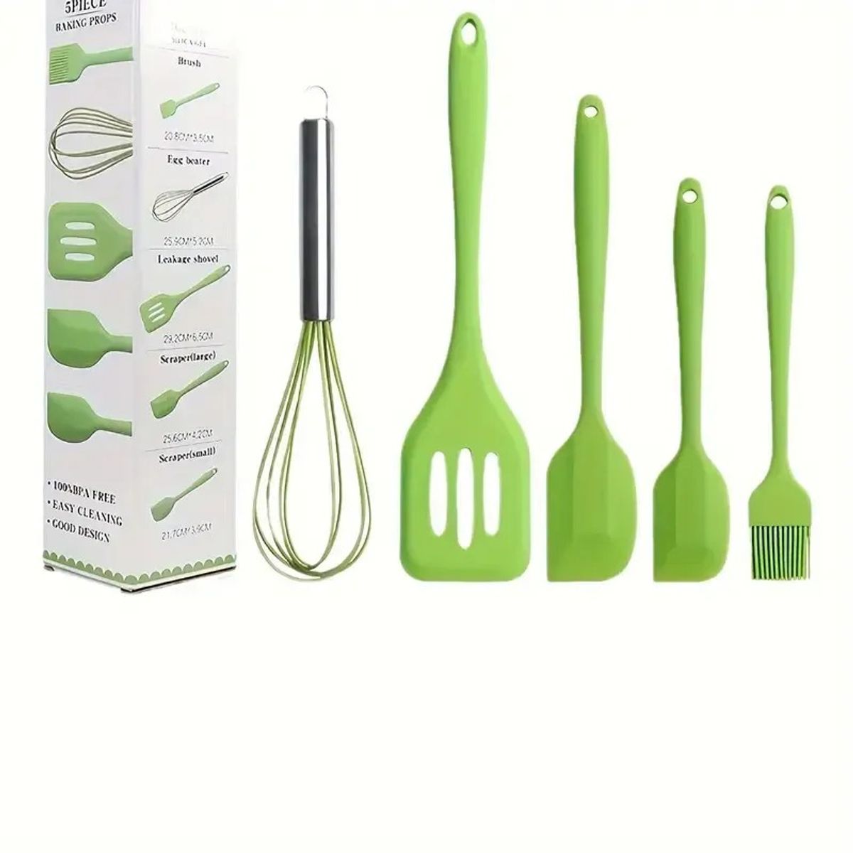 GENERICO - Set 5 De Cocina Antiadherentes De Silicona