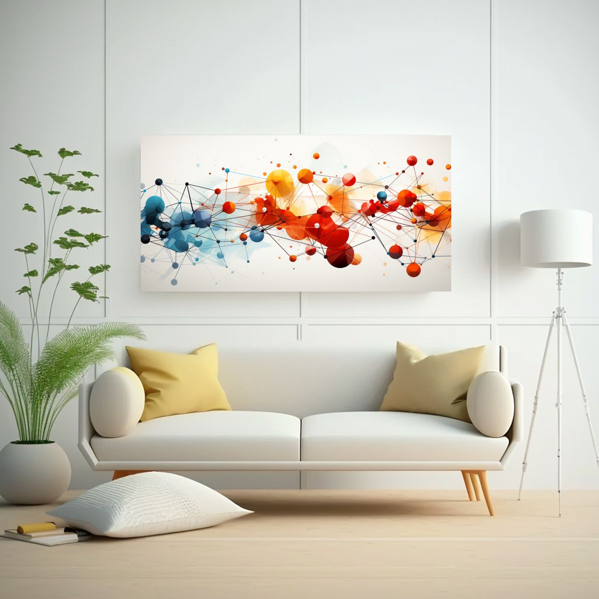 GENERICO - 1 Cuadro Hermoso Visual Motivo Central 80x40 Cm