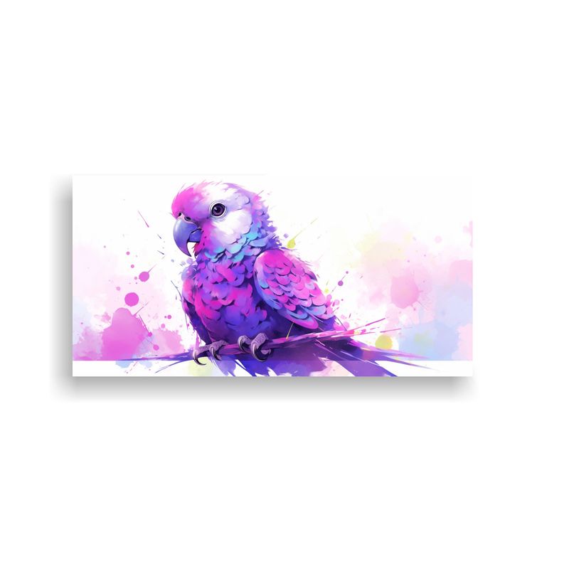 GENERICO - Cuadro Arte Pop De Loro Amazon En Colores Morado 100x50 Cm