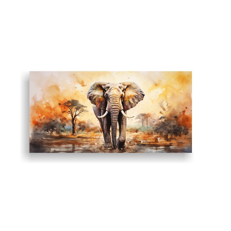 GENERICO - Cuadro De Visión Creativa Elefante Africano En 100x50 Cm