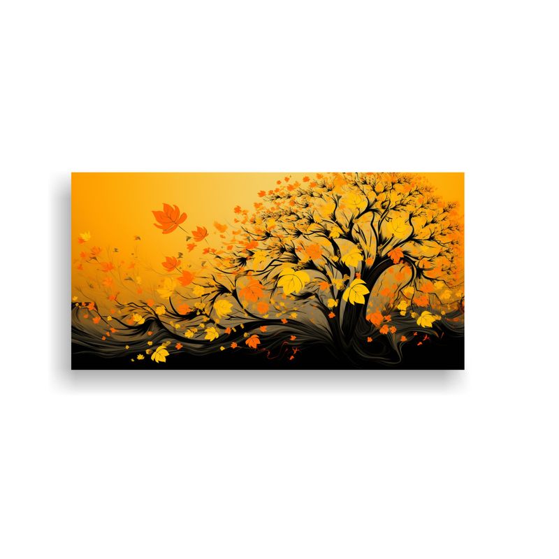 GENERICO - Pintura Decorativa Galería Estilo Cuadro Arbol 60x30 Cm
