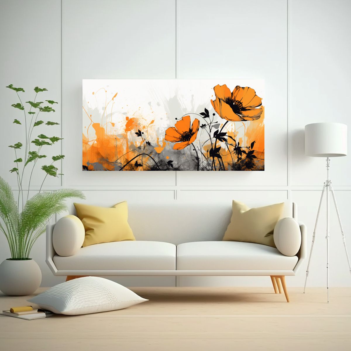 GENERICO - Pintura Decorativa Con Lienzo Rectangular Estilo 80x40 Cm