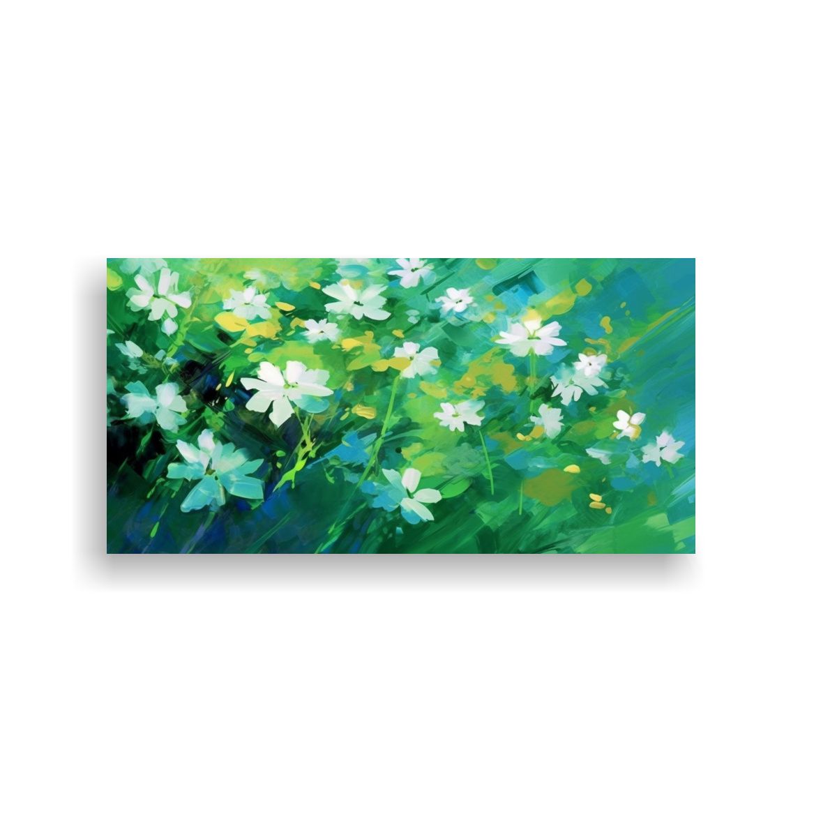 GENERICO - Pintura De Arte De Pared Con Diseño De Flores 100x50 Cm