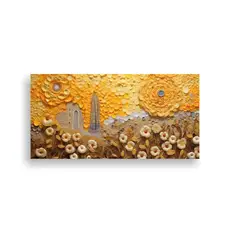 GENERICO - Cuadro 3D Con Lentejuelas Y Gemas En Quilling 100x50 Cm