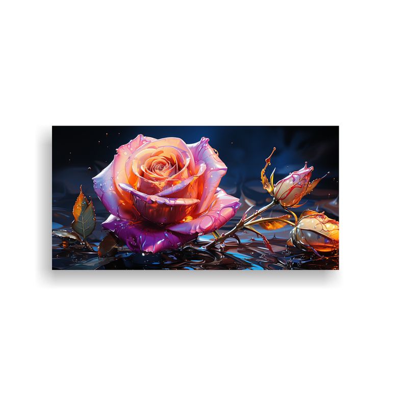 GENERICO - Pinturas Decorativas Canva Calidos Ambiente Rosa 80x40 Cm