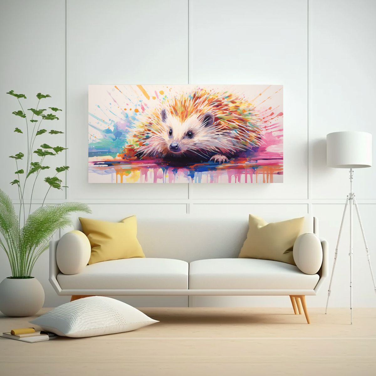 GENERICO - Cuadro Decorativo Inspirador De Puercoespín En 100x50 Cm