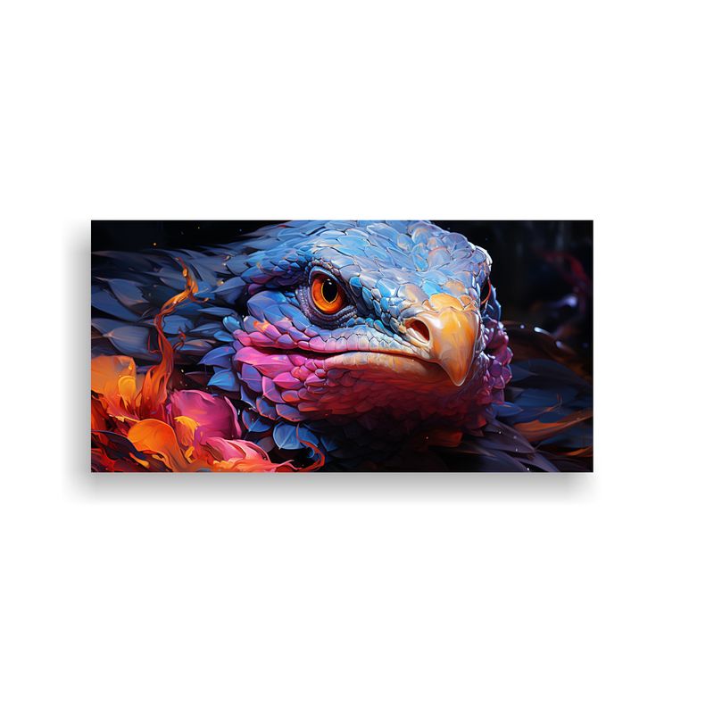 GENERICO - Pintura Al Estilo óleo Con Estilo De Serpiente 80x40 Cm