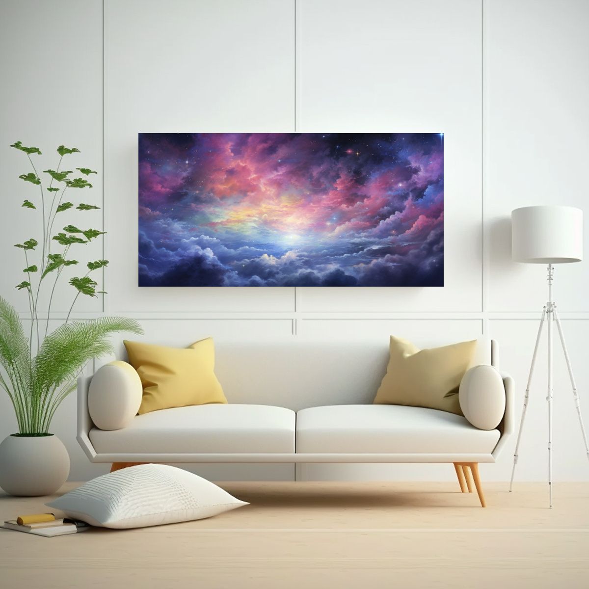 GENERICO - Pinturas Decorativas Abstractas De Cielo Nocturno 100x50 Cm