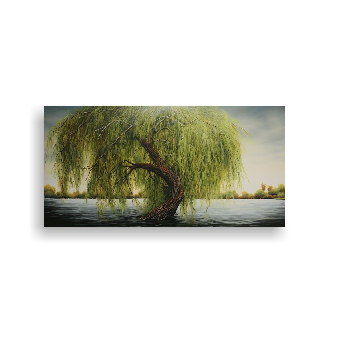 GENERICO - Cuadro Impreso Exclusivo Abstracto De Árbol 80x40 Cm