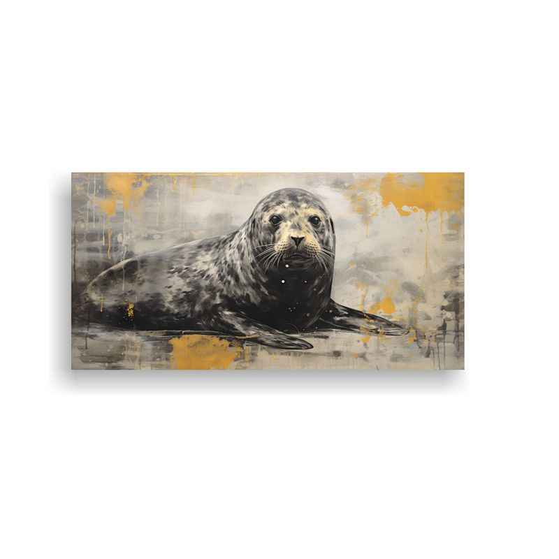 GENERICO - Arte De Pared Vintage Impactante A Sellos En 100x50 Cm