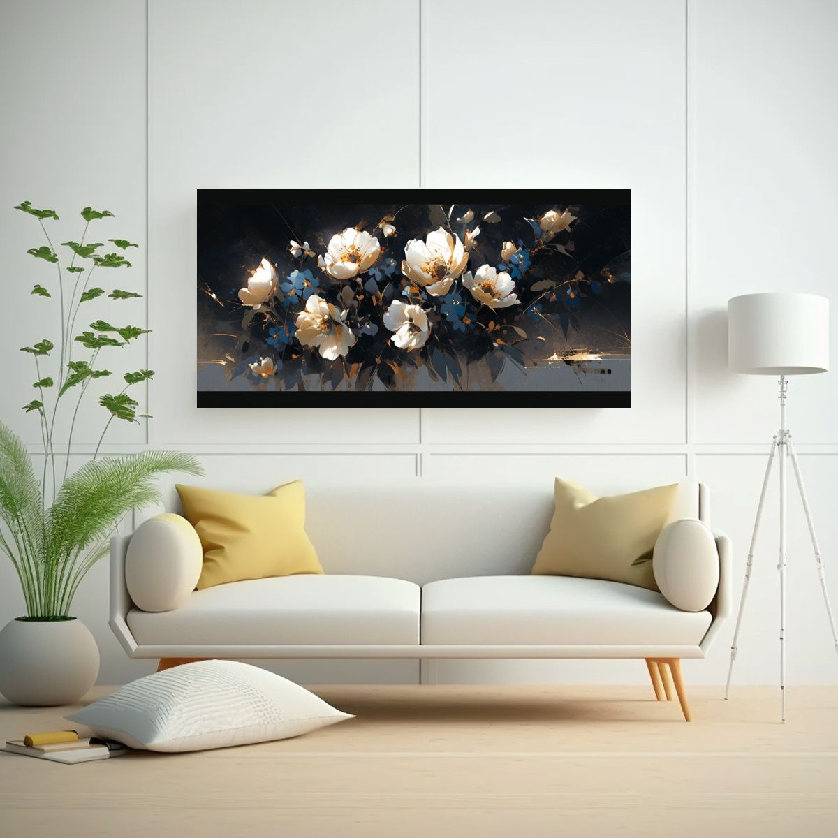 GENERICO - Pintura En Bastidor De Diseño Expresivo En 100x50 Cm