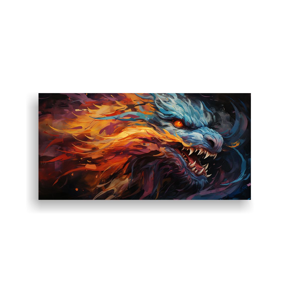 GENERICO - Pinturas De Decoración Con Motivo De Dragón En 100x50 Cm