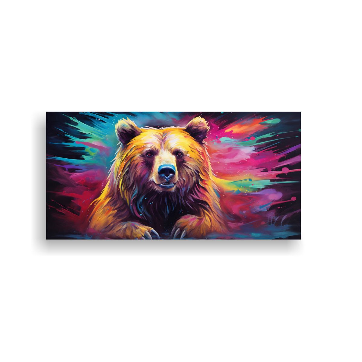 GENERICO - Pintura Floral Estilo Estilo óleo Colorido De Un 60x30 Cm