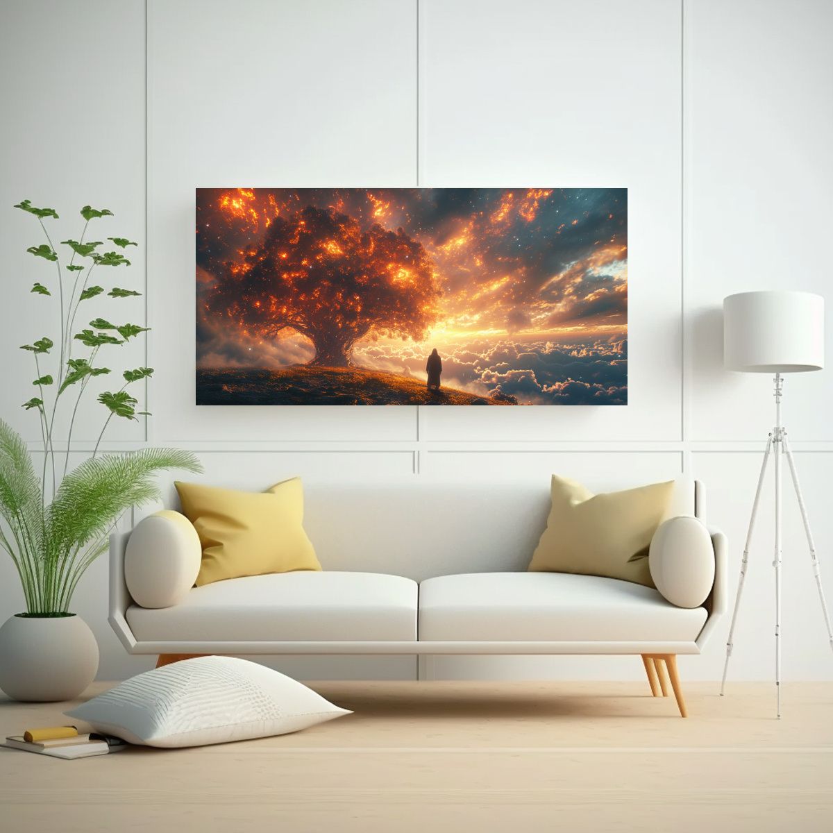 GENERICO - Cuadro Abstracto Urbano Liberando Causa Y Efecto 60x30 Cm