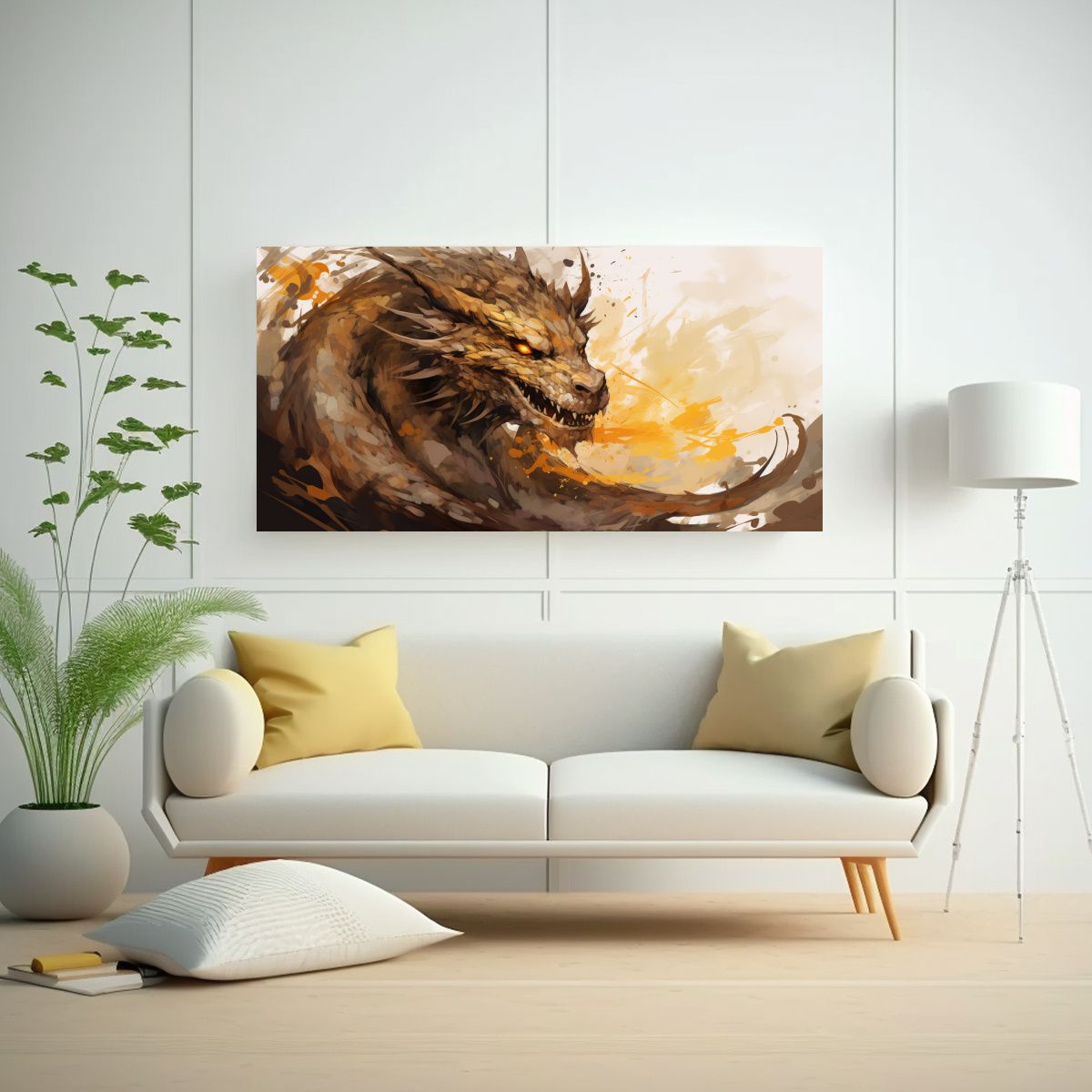 GENERICO - Pinturas De Decoración En Tonos Marrón Y Dorado 80x40 Cm