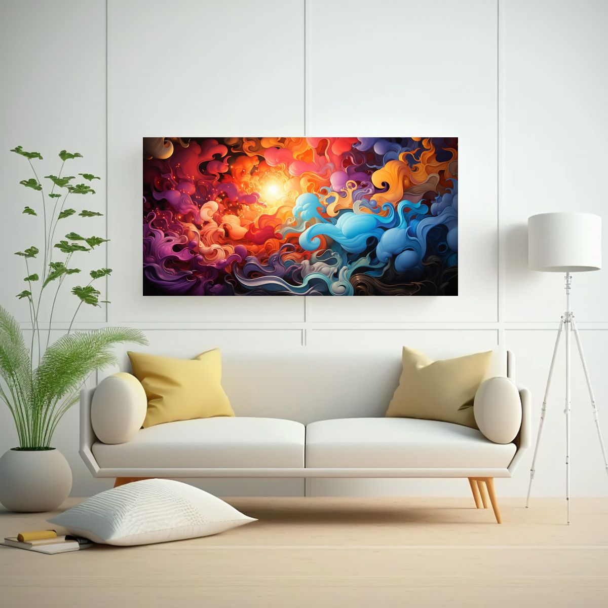 GENERICO - Tela En Bastidor Vintage Multicolor Arte 80x40 Cm