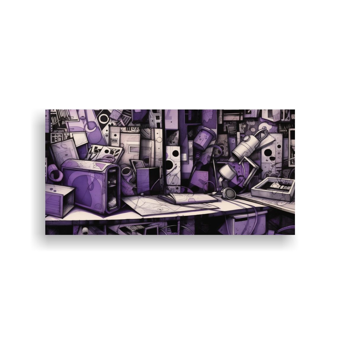 GENERICO - Cuadros Abstractos Para Decoración De 80x40 Cm