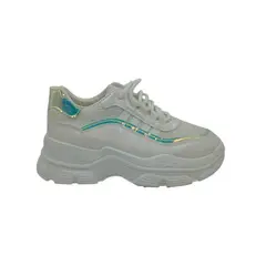 HERIEL - Zapatilla Blanca Plataforma Mujer