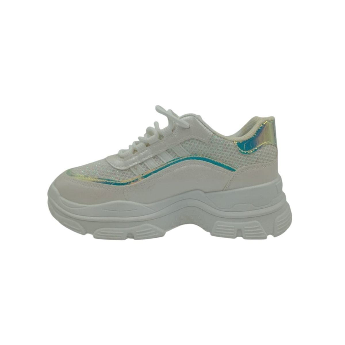 HERIEL - Zapatilla Blanca Plataforma Mujer