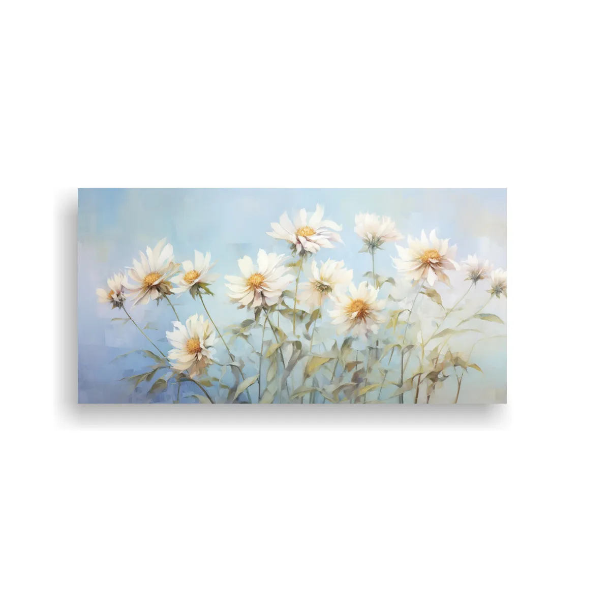 GENERICO - Pintura Abstracta De Flores De Alcachofa De 80x40 Cm