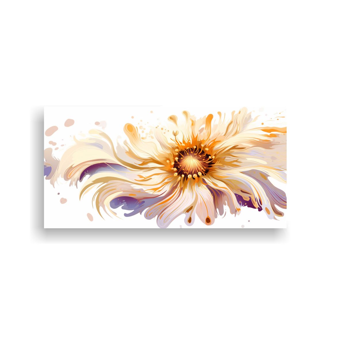 GENERICO - Cuadro Decorativo De Arte De Pared Con Anémona 80x40 Cm