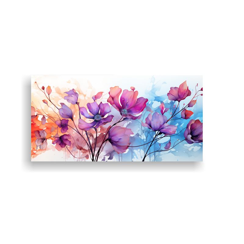 GENERICO - Pintura Decorativa De árbol De álamo En Colores 80x40 Cm