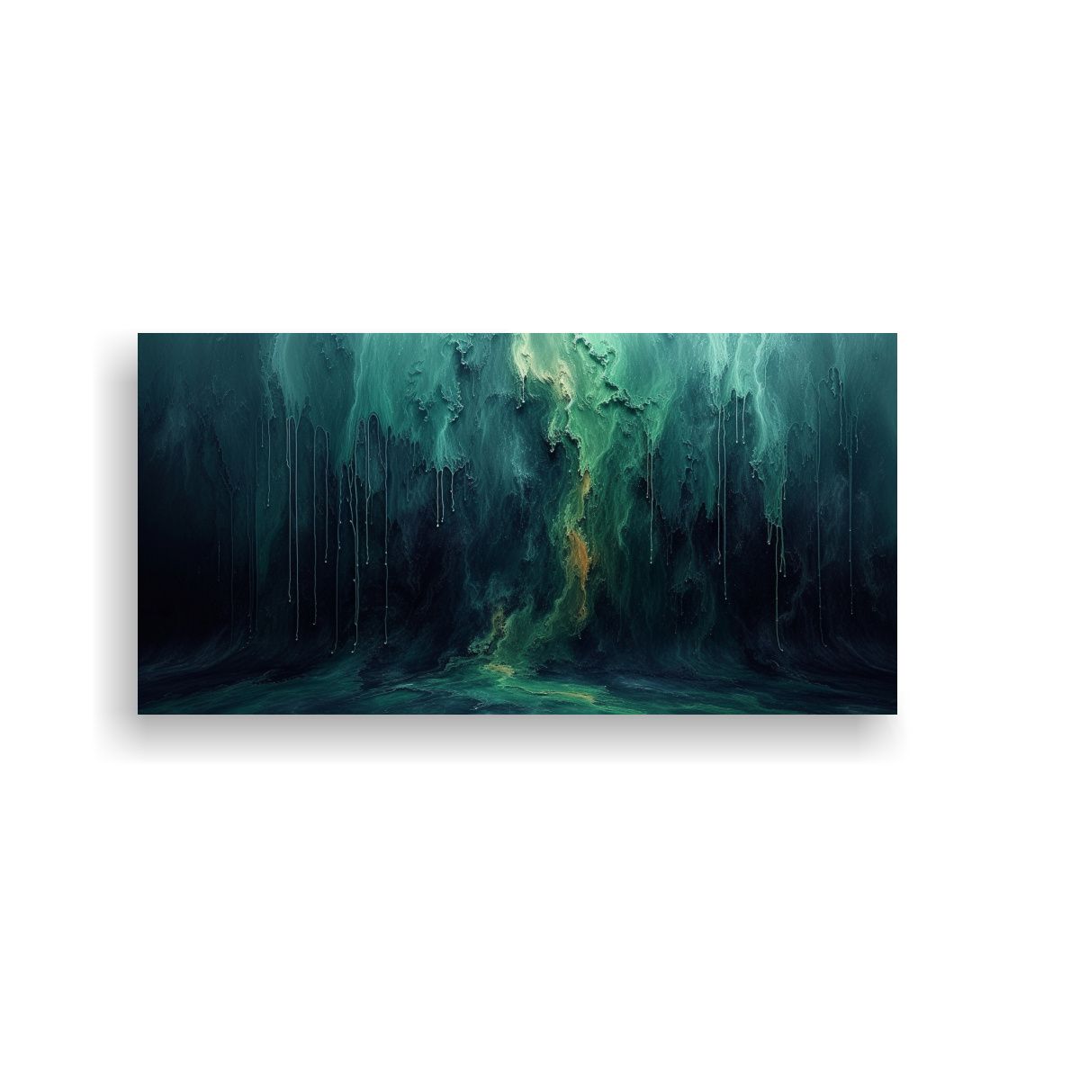 GENERICO - Pintura Abstracta En Bastidor Composición 60x30 Cm