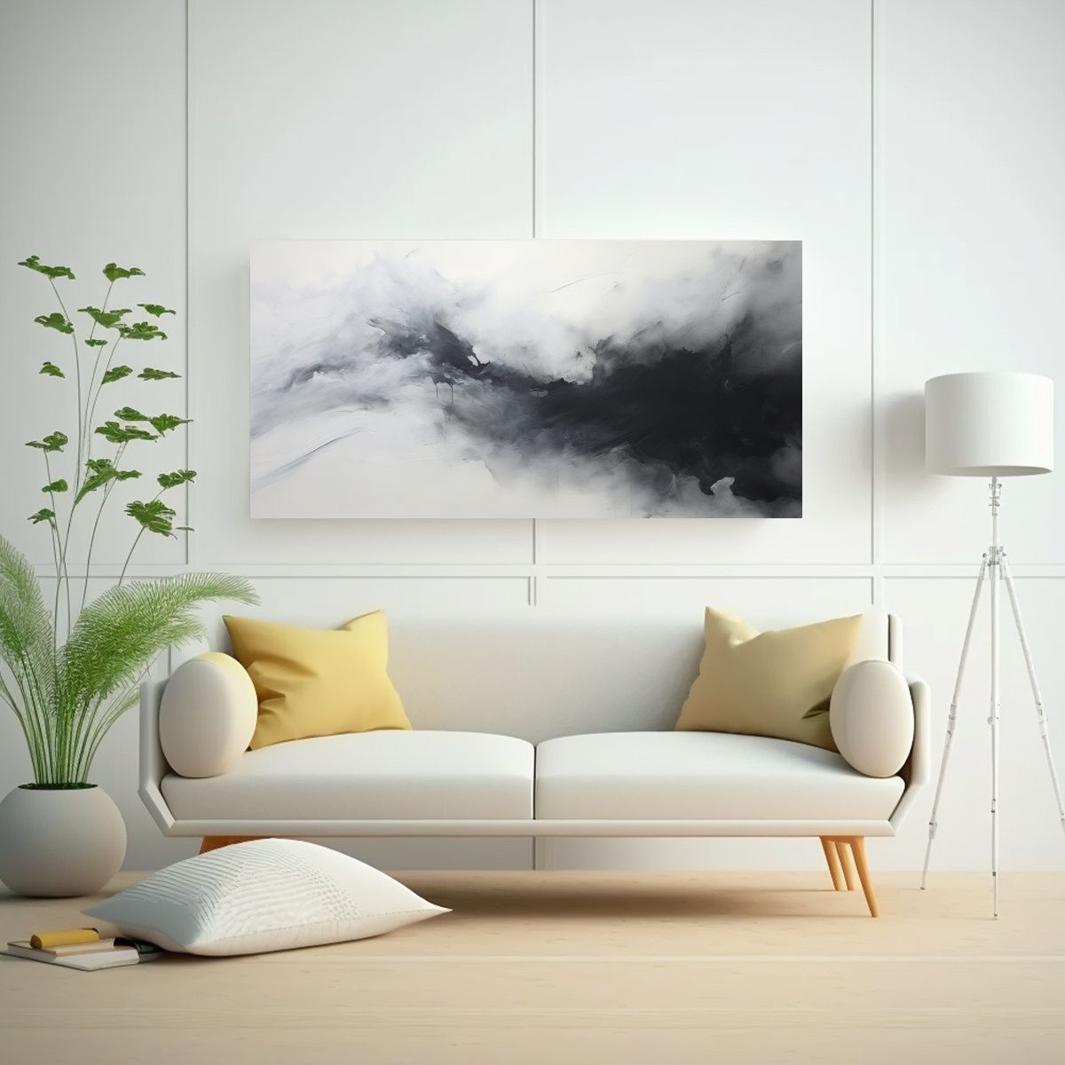 GENERICO - Pintura Abstracta Climático Forma Belleza 80x40 Cm