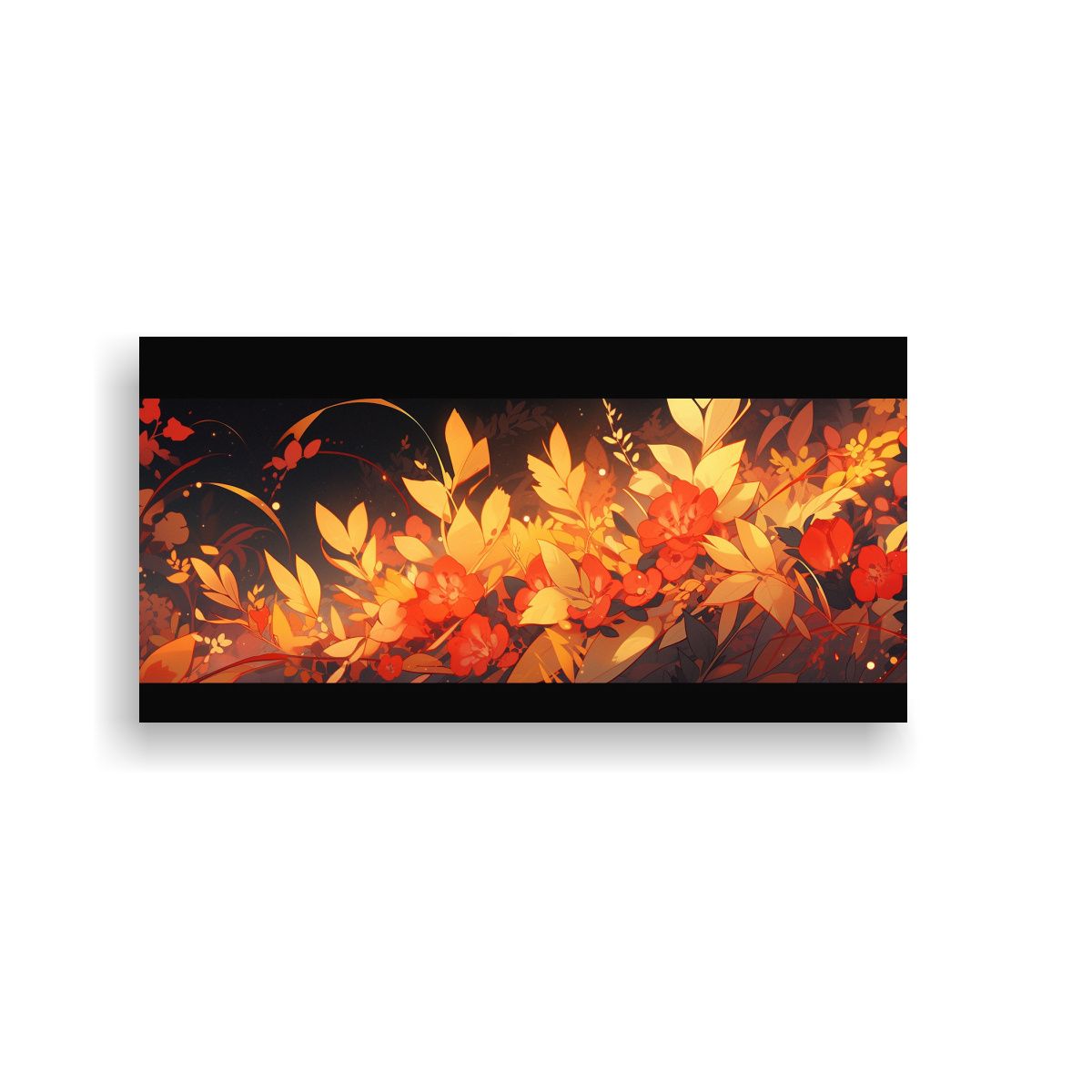 GENERICO - Arte De Pared Decorativo Impacto Visual Amarillo 100x50 Cm