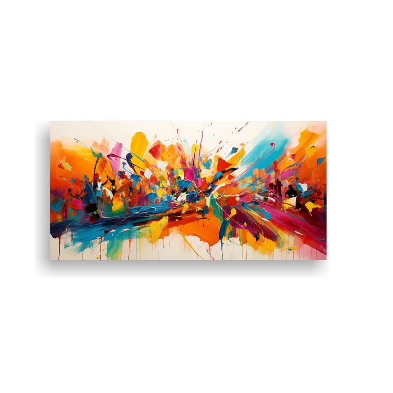 GENERICO - Cuadro Decorativo Lienzo Inspiración Carnaval 100x50 Cm