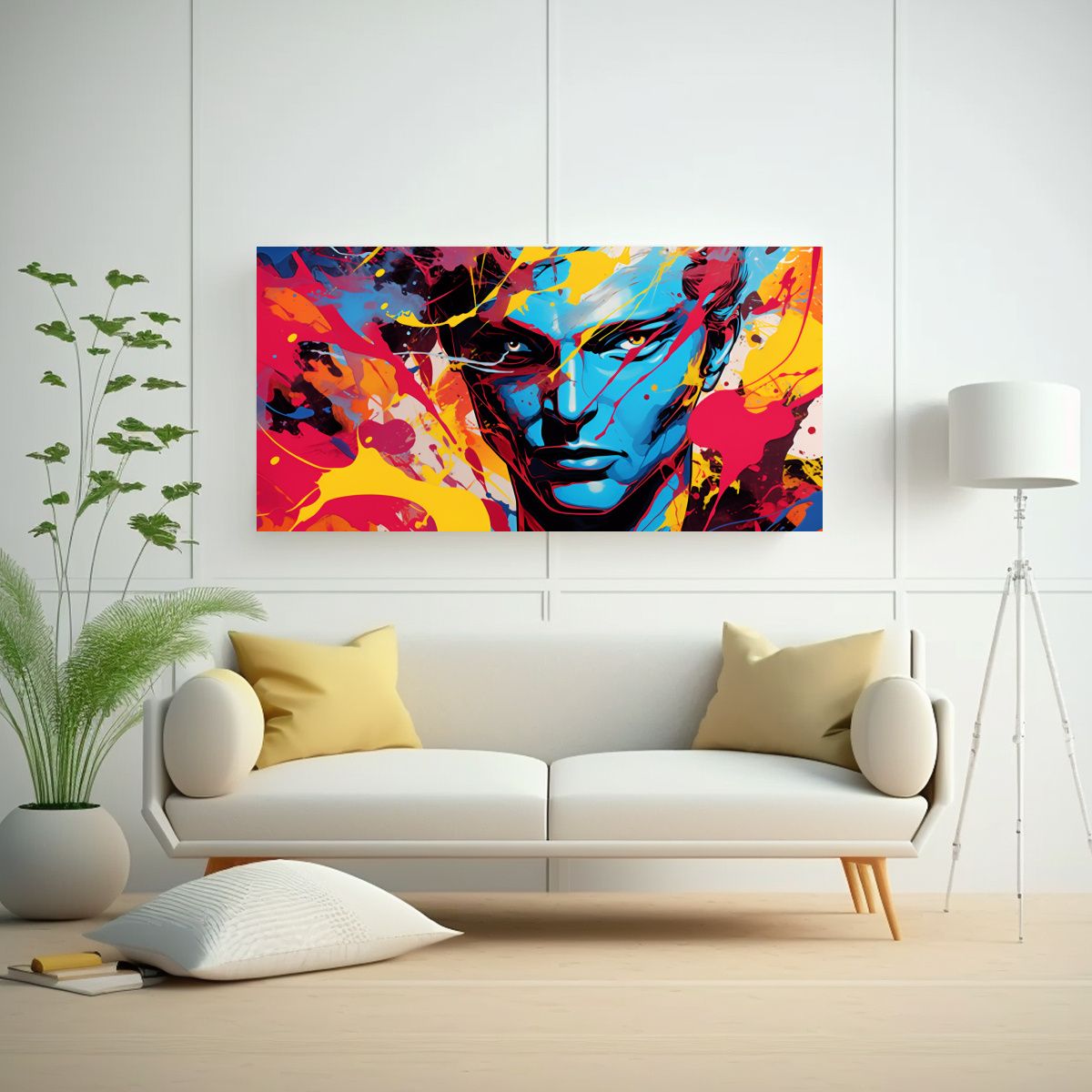 GENERICO - Pinturas Decorativas Fusión Abstracta De Pop 100x50 Cm