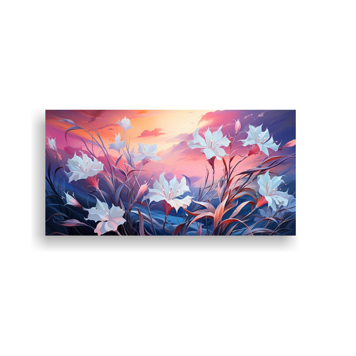 GENERICO - Pintura Abstracta Resistente A Fireweed En Blanco 80x40 Cm