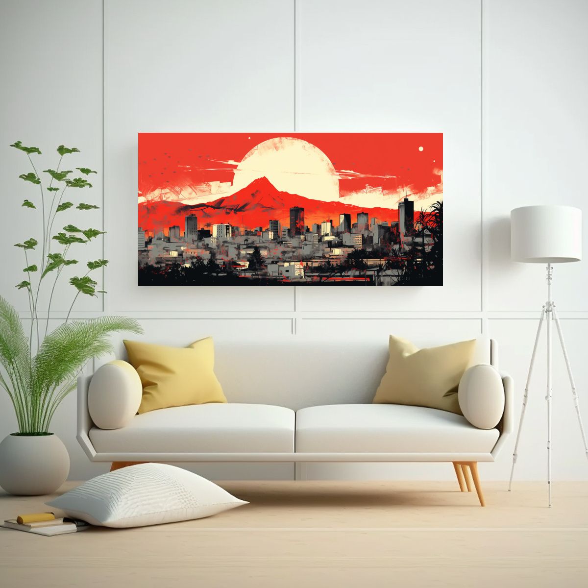 GENERICO - Cuadros Decorativos En Acuarela Expresiva De 100x50 Cm