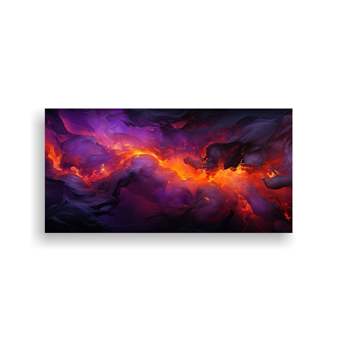 GENERICO - Cuadros Decorativos De Arte Fluido Oscuro 60x30 Cm