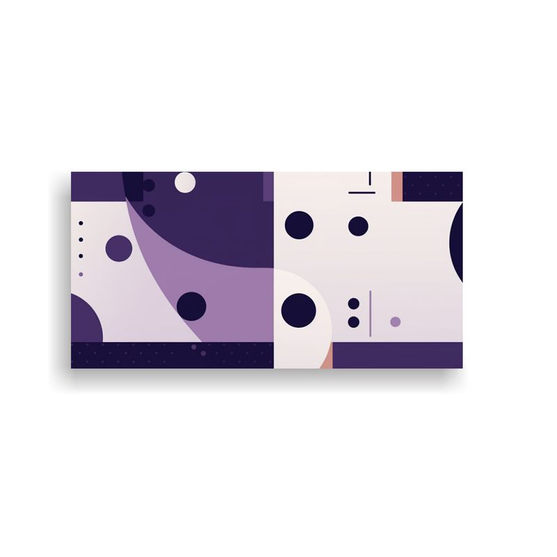 GENERICO - Cuadros De Decoración Con Diseño Gráfico 100x50 Cm