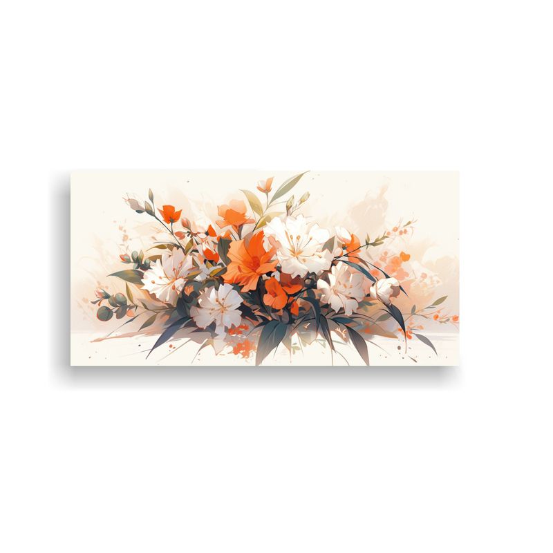 GENERICO - Pinturas Decorativas Canva Estilo Neonoir Blanco 80x40 Cm