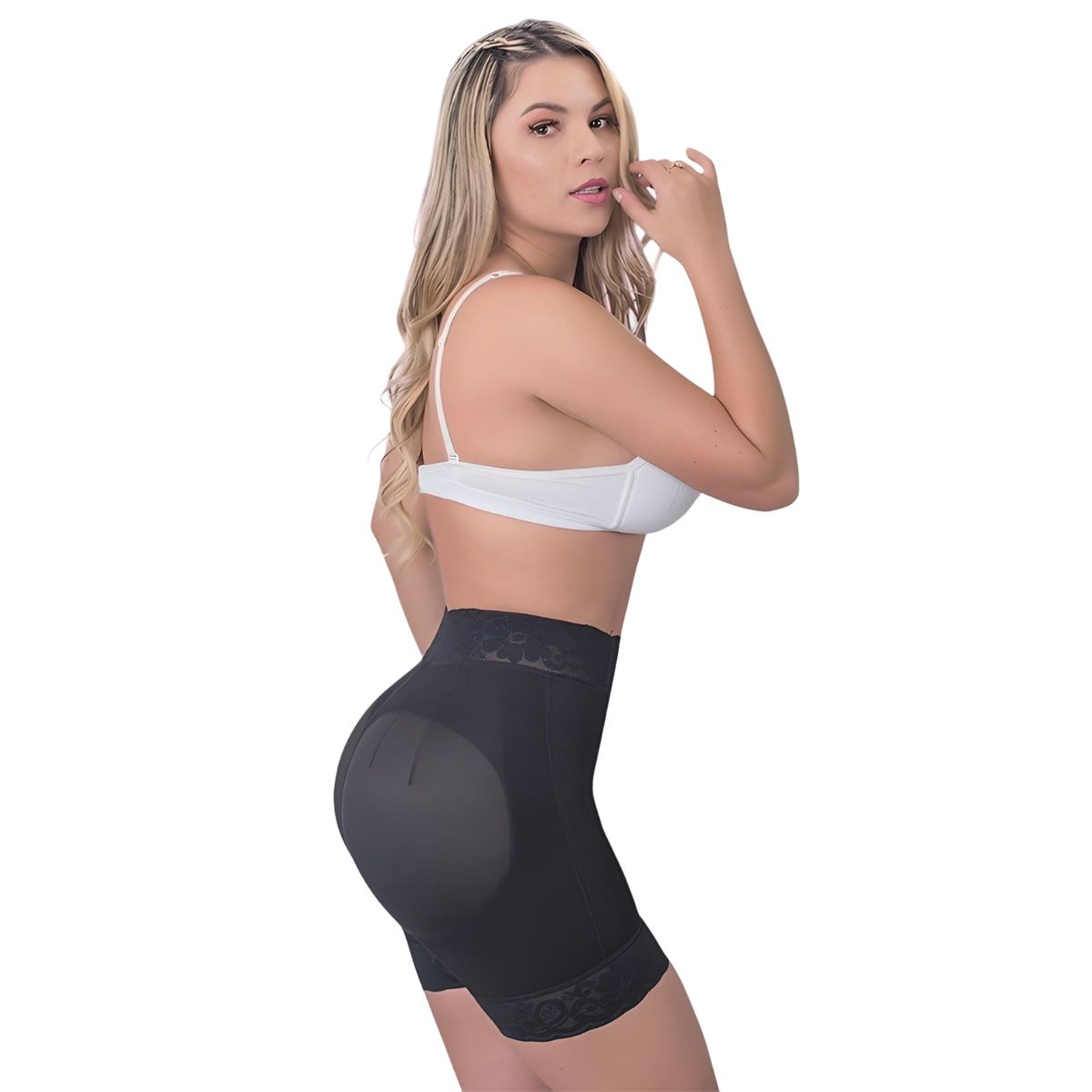 CINTURA SONADA - Faja Short Levanta Cola Colombiana Talle Alto Control Abdominal