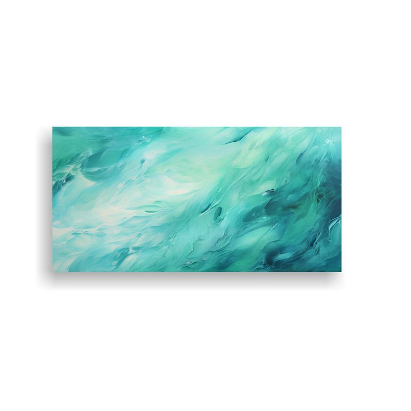 GENERICO - Cuadro Abstracto De Tema Adorable Aurora Boreal 60x30 Cm