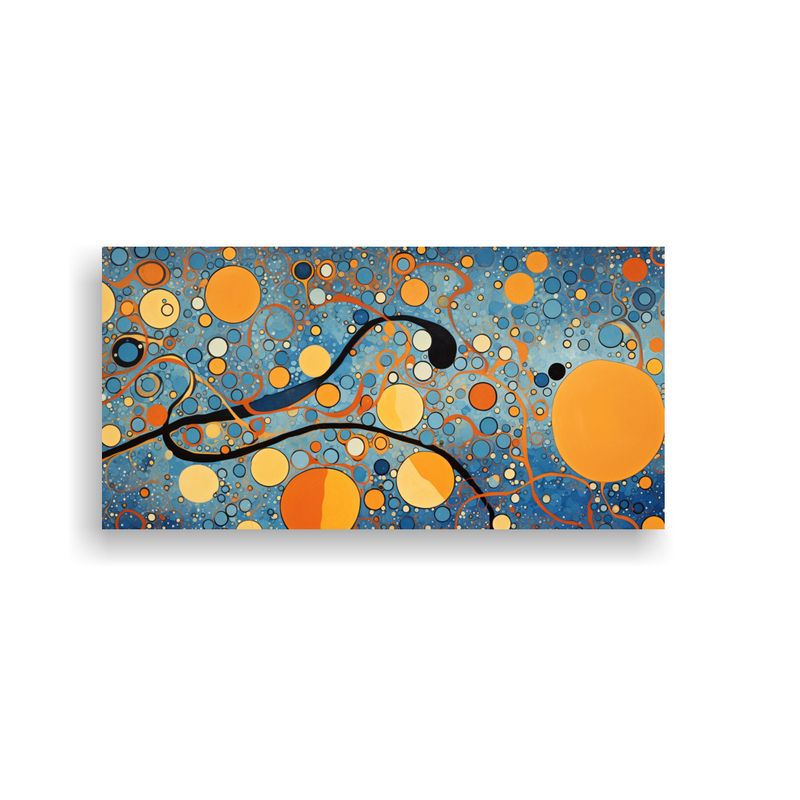 GENERICO - Pinturas Decorativas En Papel Tapiz Naranja Y 60x30 Cm