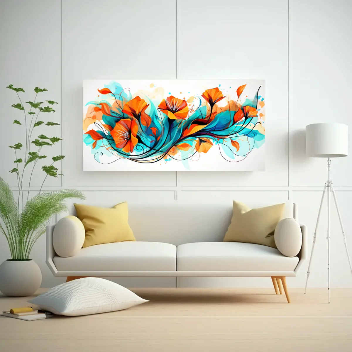 GENERICO - Pinturas De Decoración En Lienzo Alta Calidad 60x30 Cm