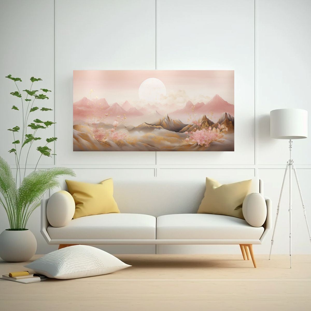 GENERICO - Paisaje De Montaña Con Estilo Elegante Y 80x40 Cm