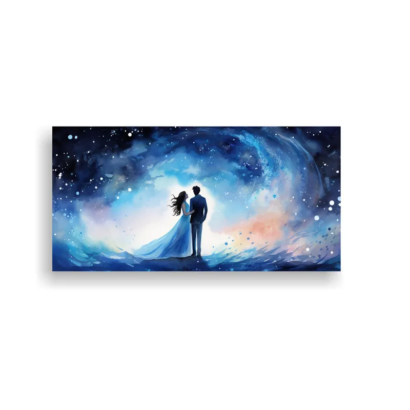 GENERICO - Cuadro Acuarela Nocturna The Night We Met Para 100x50 Cm