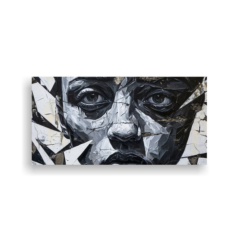 GENERICO - Cuadros Abstractos De Retratos Por Alexei 100x50 Cm