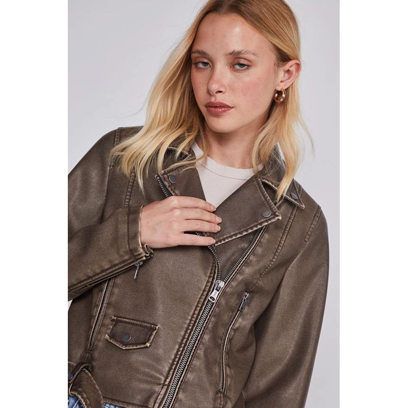 VELT - Chaqueta Corta Biker Cafe Mujer