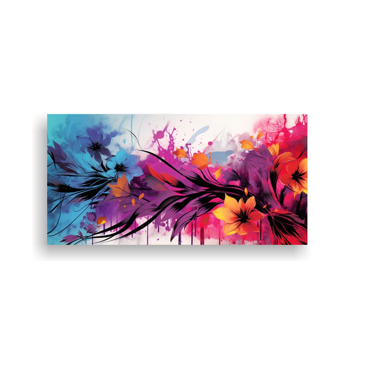 GENERICO - Pinturas Decorativas En Estilo Medio Brochazo 80x40 Cm