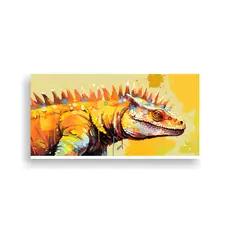 GENERICO - Cuadro Mural Moderno Dimetrodon En Colores 100x50 Cm
