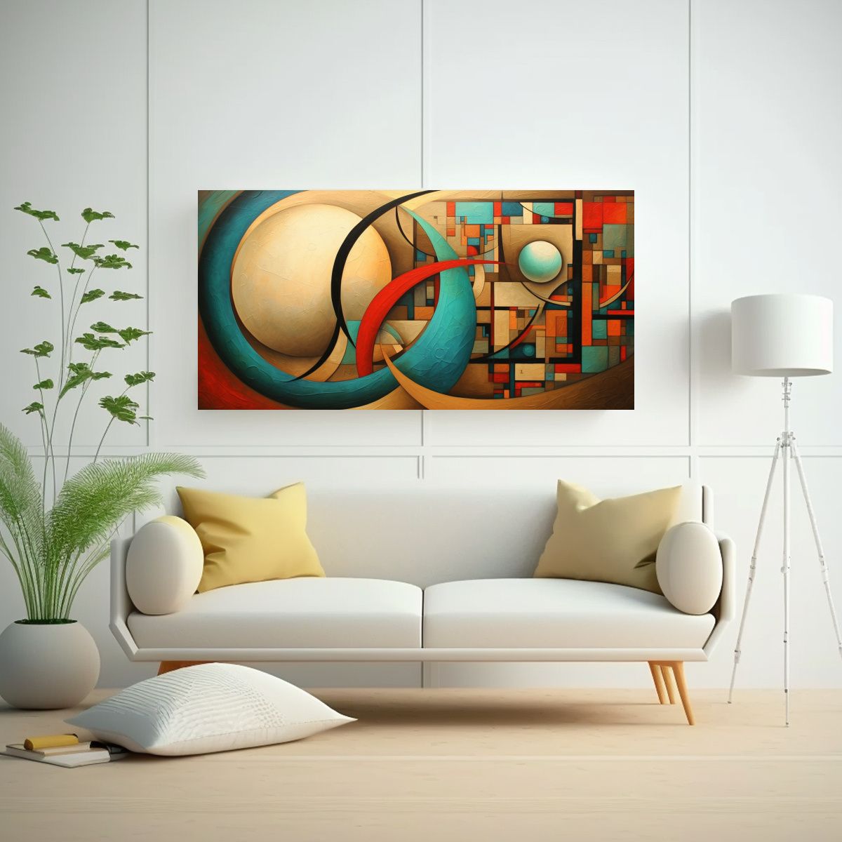 GENERICO - Cuadro En Bastidor Belleza Natural Arabesque 80x40 Cm