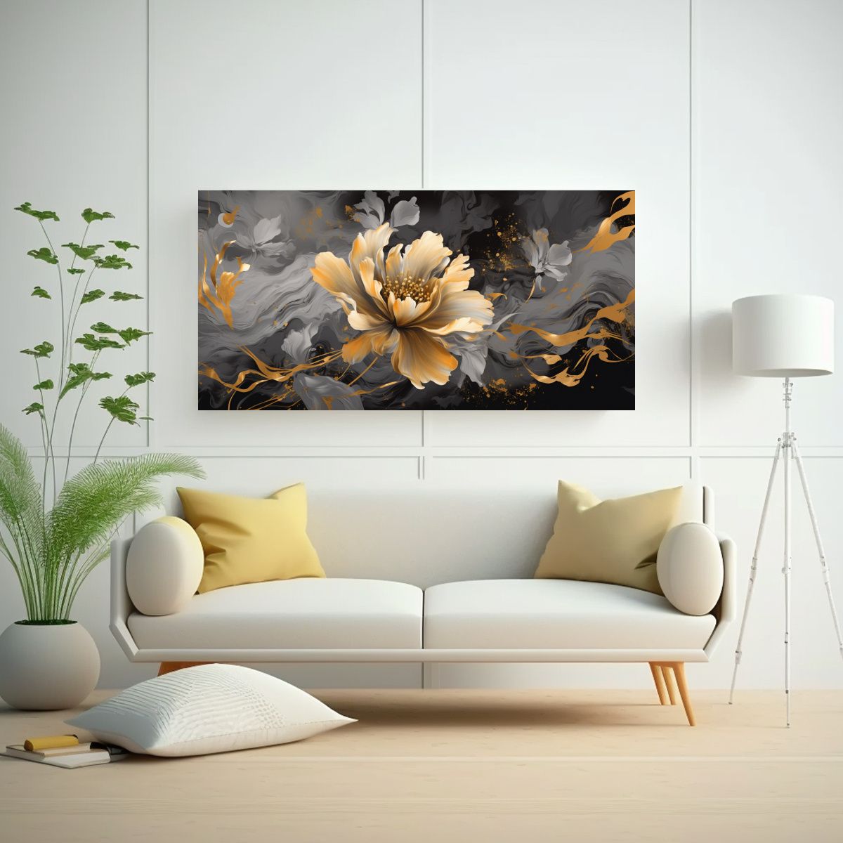 GENERICO - Pinturas Decorativas Estilo Medio Pincel En 100x50 Cm